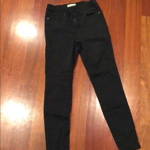 Madewell black 9” high riser skinny skinny jean
